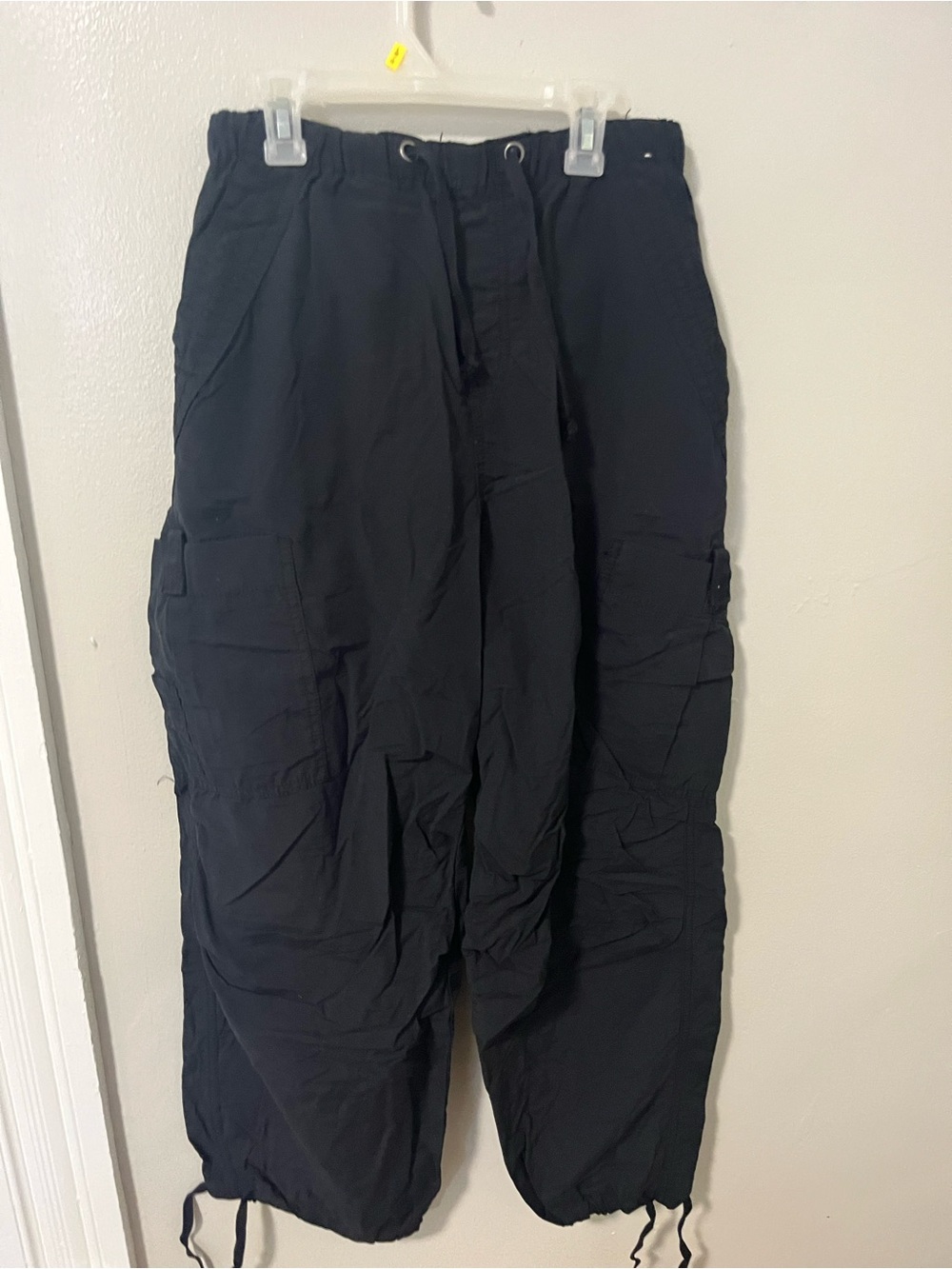Aeropostale Black womens Cargo Drawstring Pants